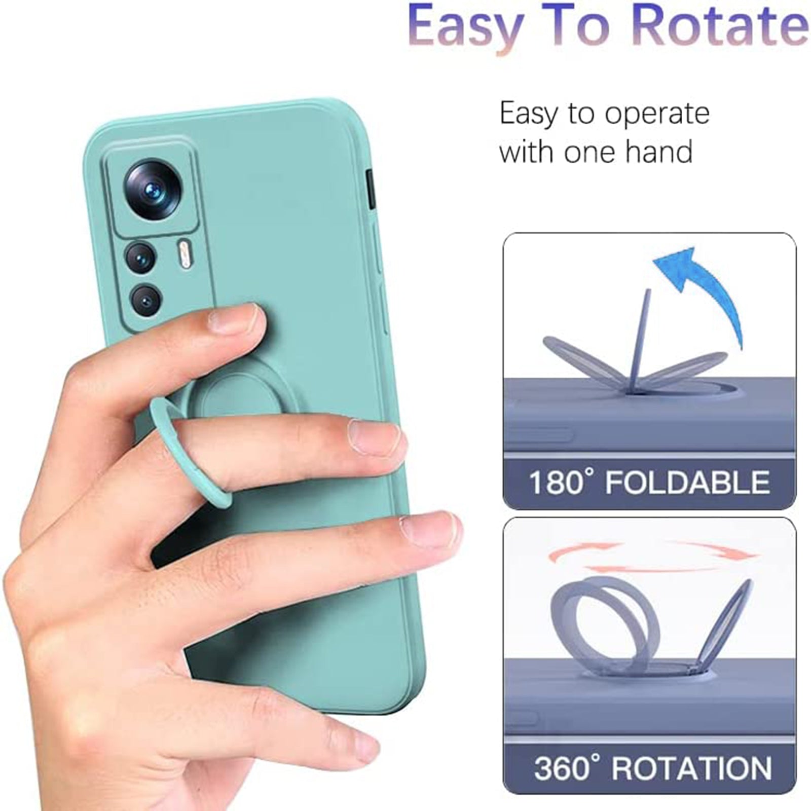 For Xiaomi 12T 5G Redmi K50 Ultra 5G Ring Kickstand Liquid Silicone Phone Case Cell Phone Cover with Lanyard For Xiaomi 12T 5G Redmi K50 Ultra 5G Ring Kickstand Liquid Silicone Phone Case Cell Phone Cover with Lanyard